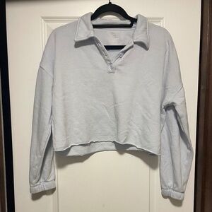 Baby Blue Cropped Sweatshirt